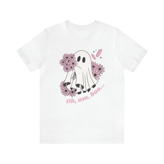 Oh, um, boo... Unisex Jersey Short Sleeve Tee