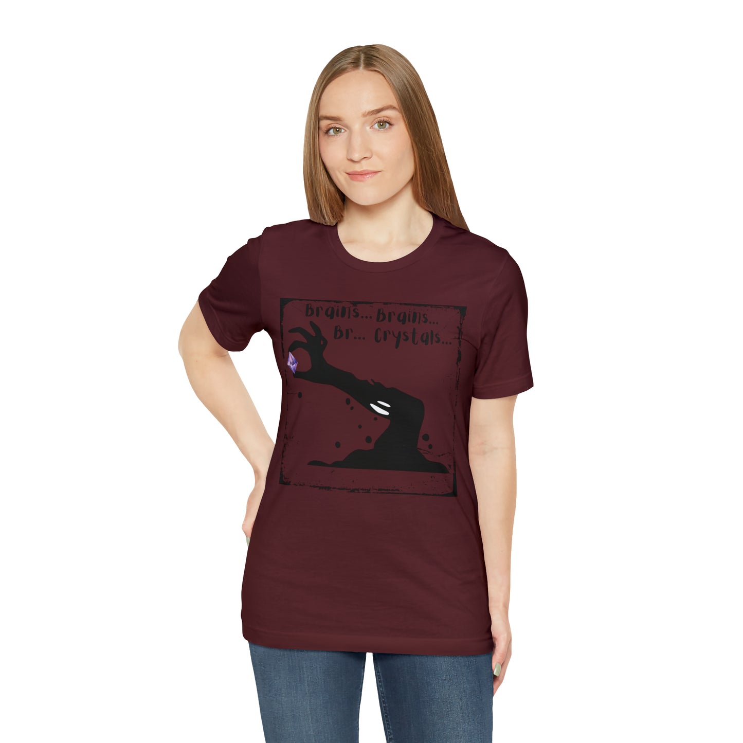 Zombies Crave Crystals Unisex Jersey Short Sleeve Tee