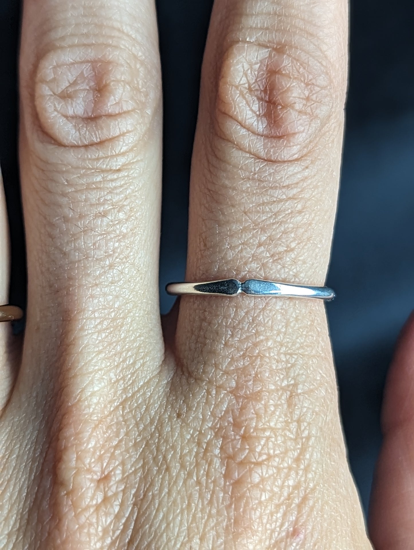 Moonstone Sterling Silver Stacker Ring