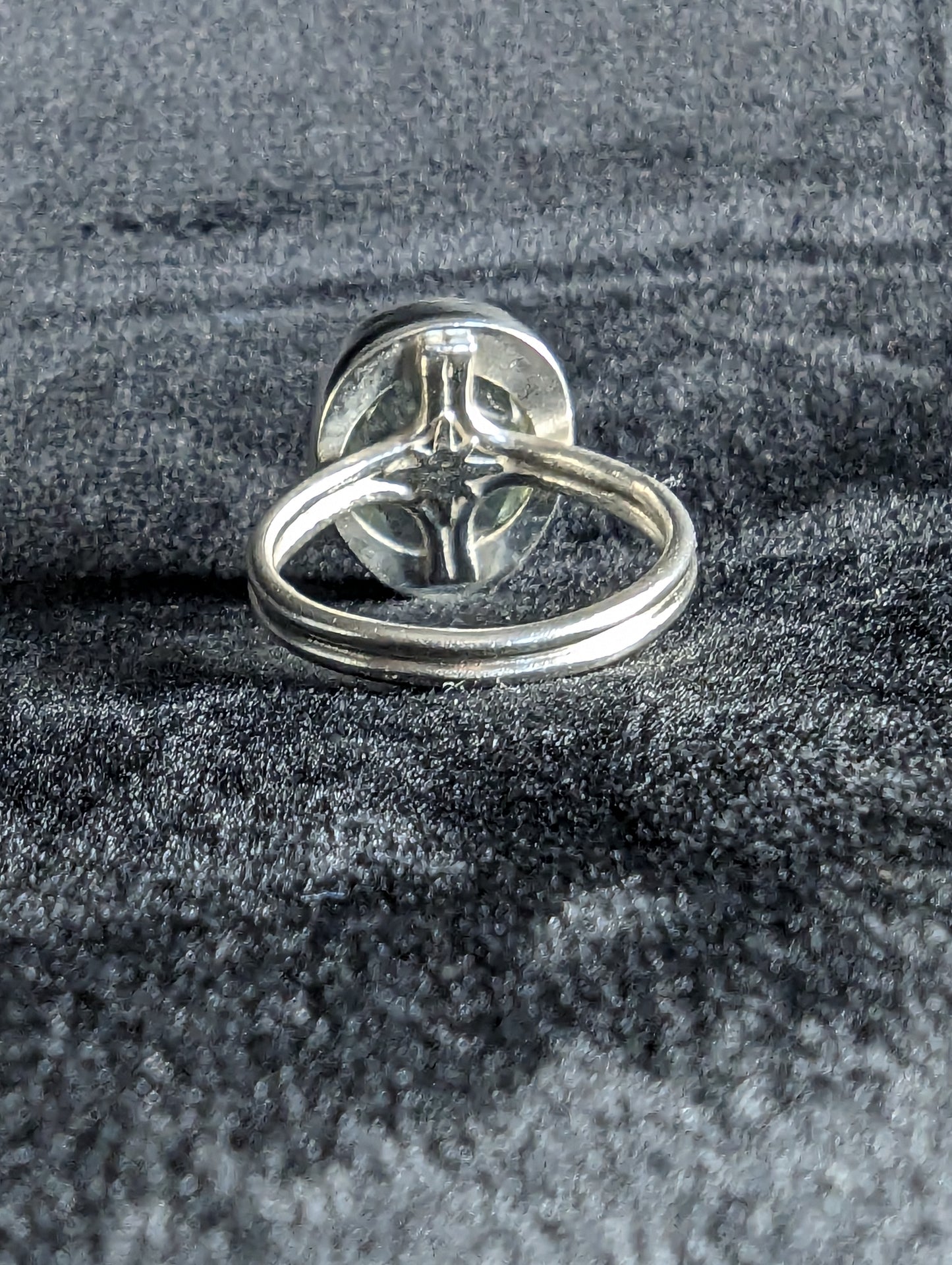 Sterling Silver Starlidescope Prasiolite Ring